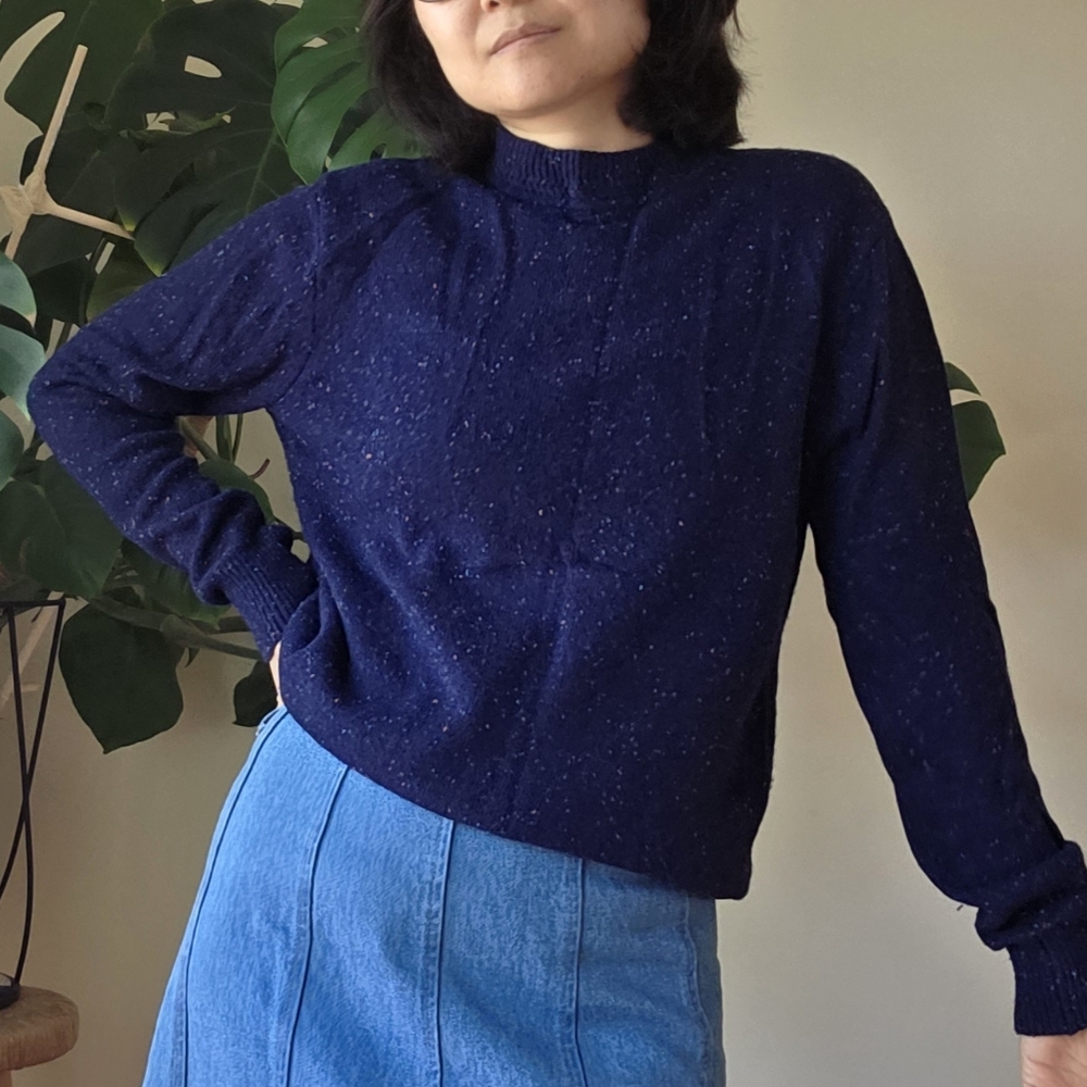 Scotch & Soda Dark Blue Women's Crewneck Sweater
